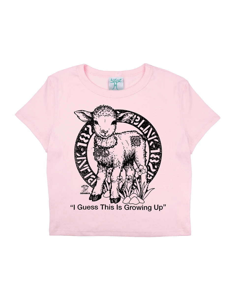 Online Ceramics blink-182 “I Guess This Is Growing Up” Pink Baby Tee Online Ceramics blink-182 “I Guess This Is Growing Up” Pink Baby Tee
