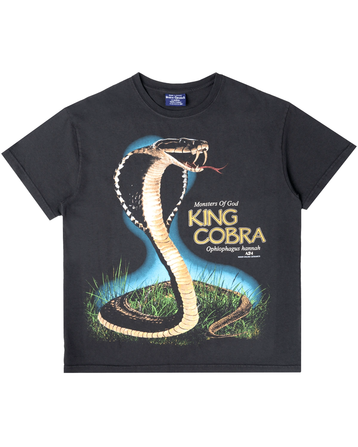 37dfcb04-0584-4197-9772-226ef760fae7-2.webp Online Ceramics King Cobra Off Black Tee - Image 1