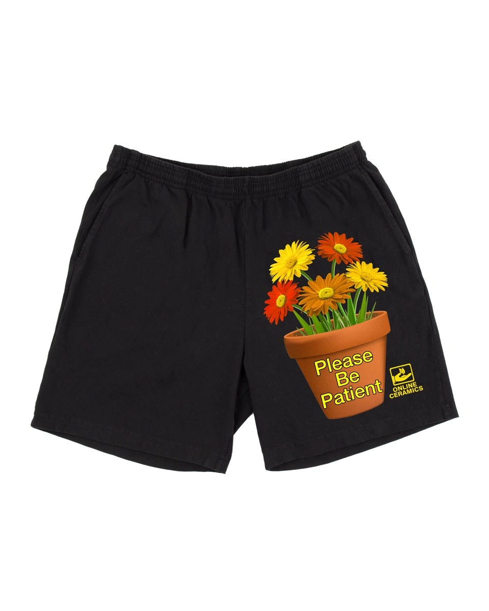 Online Ceramics Please Be Patient Black Shorts Online Ceramics Please Be Patient Black Shorts